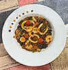Fettuccine tinta de calamar