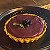 Cheesecake relleno con salsa de calafate